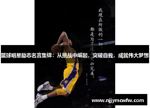篮球明星励志名言集锦：从挑战中崛起，突破自我，成就伟大梦想
